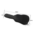 Przenośna czarna torba na klasyczną gitarę akustyczną 98×38×13×10 cm Miękki pokrowiec z paskiem na ramię Chroni instrument podczas podróży 4