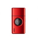 Przenośna maszynka do golenia VGR z trymerem do zarostu 9000 obr./min wyświetlacz cyfrowy ładowanie USB-C czarna lub czerwona do stylizacji 5