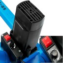 Przenośna piła taśmowa do metalu SucceBuy BS-85 silnik 1000 W z czystej miedzi cięcie okrągłe 8,5 cm obrotowa 0 do 45° niebieska do metalu drewna i plastiku 3
