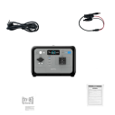 Przenośna stacja ładowania OUKITEL P800E 800 W pojemność 512 Wh bateria LiFePO4 220 V z funkcją UPS szara do kempingu i zasilania awaryjnego w domu 3