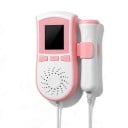 Przenośny ultradźwiękowy Doppler płodowy i stetoskop ultradźwiękowy Krzywa tętna Kolorowy LCD 4,5 cm Sonda 3 MHz Różowy Dla ciężarnych 3