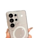 Przezroczysta osłona ochronna na Samsung Galaxy A15 z magnetycznym pierścieniem z tyłu Wyższa ramka wokół aparatu Wsparcie dla ładowania bezprzewodowego 5
