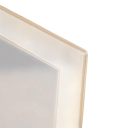 Przezroczysty ramka na zdjęcia 12,7 x 17,8 cm Akrylowy stojak z bukowym podstawką 4,6 x 1 cm Nowoczesna dekoracja na zdjęcia Minimalistyczny design 3