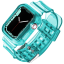 Przezroczysty silikonowy pasek do zegarka Apple Watch 42 / 44 / 45 mm 9