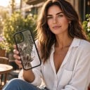 Przezroczysty, wstrząsoodporny etui na iPhone 18 Pro w stylu vintage z motywem lilii i napisem Forever young, ramka Ochrona telefonu na każdy 9