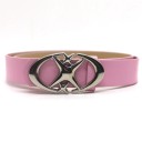 PU leren riem 105 x 2,5 cm Smalle modieuze broekriem met decoratieve gesp met sterren Stijlvol accessoire voor dames en heren Elegant design 3