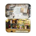 Pudełko DIY Drewniany domek dla lalek 3D Model Playhouse z meblami Uroczy miniaturowy zmontowany domek Kreatywny prezent 1
