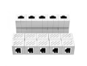 Puente de red RJ45 CAT - 1/5/10 piezas J1586 10 unidades
