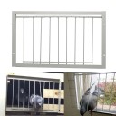 Puerta Trampa para Palomas de Metal 30x26 cm con Marco de Hierro Puerta de Alambre para Trampa para Palomas Puerta Unidireccional para Gallineros 4