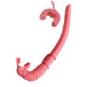 Puha szilikon búvárpipák 37,5 cm felnőtteknek Hordozható összecsukható búvárpipák búvárkodáshoz és snorkelhez Ergonomikus szájrész Könnyű szerkezet 4