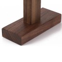 Puinen kelloteline ja rannekorut 25 × 5 × 17 cm Pöytäteline koruille massiivipuusta kellon järjestäjä 5