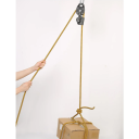 Pulegă de escaladă 7,5 x 18 cm din aluminiu aeronautic 7075 Pulegă rezistentă pentru frânghii de 8–12 mm Escaladă Echipament sportiv 7