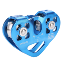 Pulegă dublă din aluminiu Zipline 30 kN Pulegă universală pentru frânghii de până la 13 mm și cabluri de până la 12 mm Echipament de alpinism 1