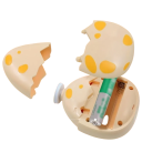 Pulidor de uñas eléctrico 7,2 x 8,9 x 3,3 cm Lima de uñas infantil con forma de huevo de dinosaurio 3 accesorios Lijadora a pilas 2
