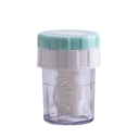 Pulitore per lenti a contatto manuale meccanico dimensioni 3,6 x 5 cm custodia in plastica colorata con sistema rotante per la pulizia delle lenti 11