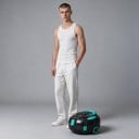 Pulitore robotico da piscina senza fili H1 Durata 120 min Motore 40 W Filtro 180 µm Cesto 3 l Parcheggio automatico Nero-turchese Per il fondo 4