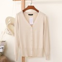 Pull à boutons pour femmes G213 12