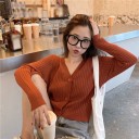 Pull à boutons pour femmes G219 3