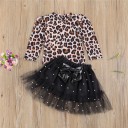 Pull à col roulé et jupe pour fille L1366 2
