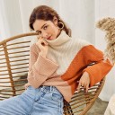 Pull à col roulé oversize pour femmes G368 3