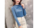 Pull à col roulé pour femme avec nœud 4