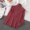 Pull à col roulé pour femme avec zip 8
