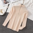 Pull à col roulé pour femme avec zip 7