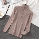 Pull à col roulé pour femme avec zip 5