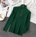 Pull à col roulé pour femme avec zip 6
