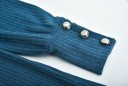 Pull à col roulé pour femmes avec boutons G304 2