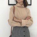 Pull ample pour femme avec col roulé G204 5