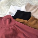 Pull ample pour femme avec col roulé G204 1