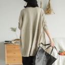 Pull ample pour femmes avec boutons A2108 2