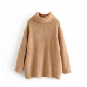 Pull ample pour femmes avec col roulé 5