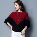 Pull bicolore pour femmes G371 3
