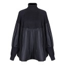Pull col roulé combiné pour femmes 1