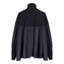 Pull col roulé combiné pour femmes 2
