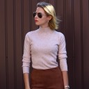 Pull col roulé doux pour femmes 1