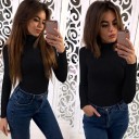 Pull col roulé femme B92 4