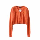 Pull court à boutons pour femmes A2986 9