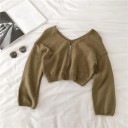 Pull court pour femme avec zip 6