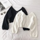 Pull court pour femme avec zip 2