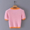 Pull court pour femmes avec boutons A2031 2