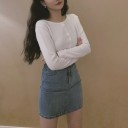 Pull court pour femmes avec boutons G223 4