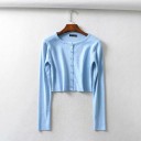 Pull court pour femmes avec boutons G223 8