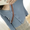 Pull court pour femmes avec boutons G228 3