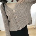 Pull court pour femmes avec boutons G228 5
