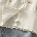 Pull court pour femmes avec boutons G418 5