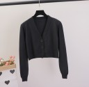 Pull court pour femmes avec boutons 1