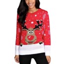 Pull de Noël pour femme avec un renne J1227 4